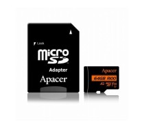 Карта пам'яті Apacer 64GB microSD class 10 UHS-I U3 (AP64GMCSX10U8-R)