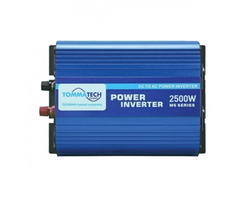 Автомобільний інвертор 12V/220V MS-2500 2500W, approximate sinusoid, USB, Shuko*2 Tommatech (29448)