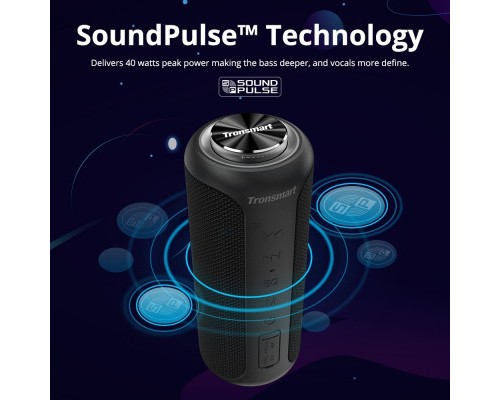 Акустична система Tronsmart T6 Plus Upgraded Edition Black (367785)