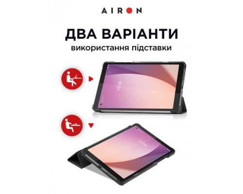 Чохол до планшета AirOn Premium Lenovo Tab M8 4th Gen (TB-300FU) + protective film black (4822352781092)