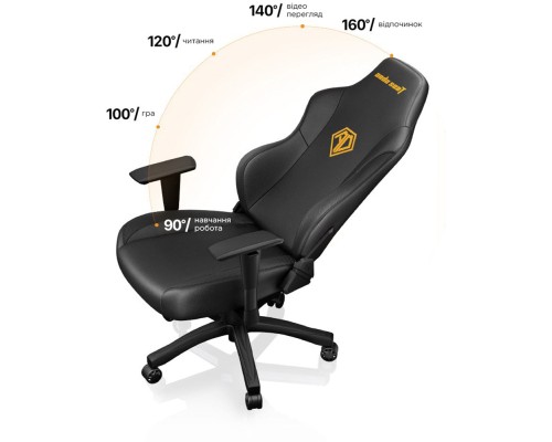 Крісло ігрове Anda Seat Phantom 3 Size L Black/Gold (AD18Y-06-B-PV/C)