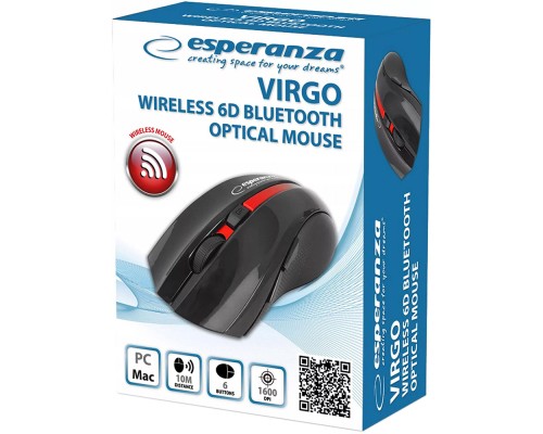 Мишка Esperanza Virgo 6D Bluetooth Red (EM129R)