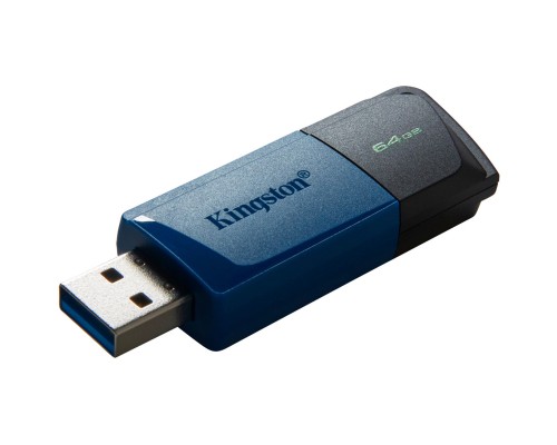 USB флеш накопичувач Kingston 2x64GB DataTraveler Exodia M Black/Blue USB 3.2 (DTXM/64GB-2P)