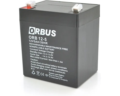 Батарея до ДБЖ Orbus 12V 5Ah AGM (ORB12-5)