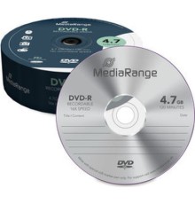 Диск DVD Mediarange DVD-R 4.7GB 120min 16x speed, Cake 25 (MR403)