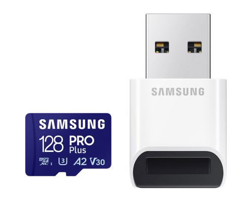 Карта пам'яті Samsung 128GB microSDXC calss 10 UHS-I V30 Pro Plus (MB-MD128SB/WW)