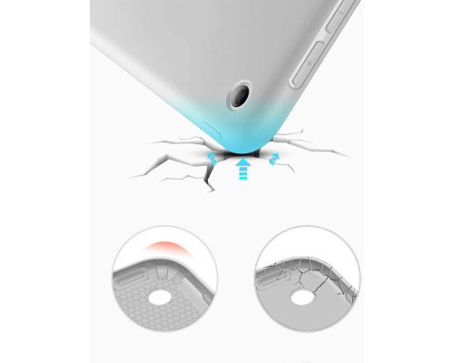 Чохол до планшета BeCover Tri Fold Soft TPU Silicone Apple iPad Air 4 10.9 2020/2021 Gray (706872) (706872)
