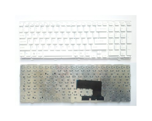 Клавіатура ноутбука Sony VPC-EH Series белая без рамки UA (A43866)