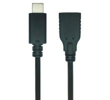 Дата кабель USB 2.0 Type C to AF 0.1m REAL-EL (EL123500017)