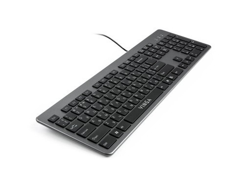 Клавіатура Vinga KB735 black-grey