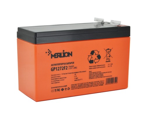 Батарея до ДБЖ Merlion 12V-7.2Ah PREMIUM (GP1272F2PREMIUM)