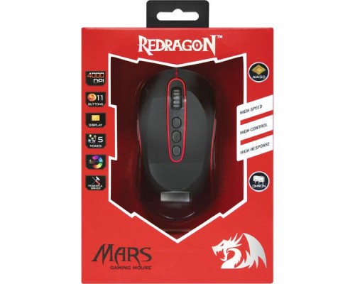 Мишка Redragon Mars TFT USB Black-Red (74846)