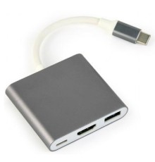 Перехідник USB Type-C to HDMI Cablexpert (A-CM-HDMIF-02-SG)