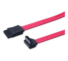 Кабель для передачі даних SATA L-type (F/F) corner, 0.5m, red Digitus (AK-400104-005-R)