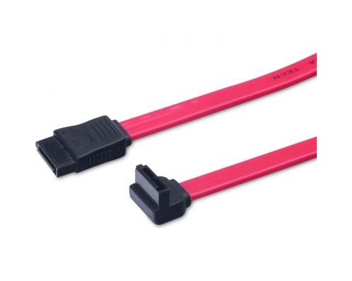 Кабель для передачі даних SATA L-type (F/F) corner, 0.5m, red Digitus (AK-400104-005-R)