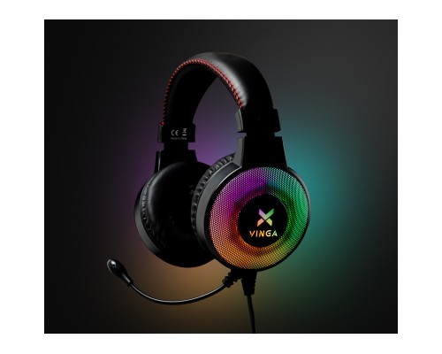 Навушники Vinga HSCU-100 Gaming LED Black (HSCU-100)