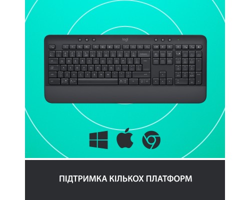 Клавіатура Logitech Signature K650 USB/Bluetooth UA Graphite (920-010945)