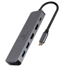 Концентратор Cablexpert USB-C 3-in-1 (A-CM-COMBO3-03)