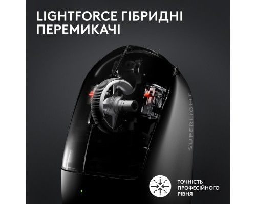 Мишка Logitech G Pro X Superlight 2 Lightspeed Wireless Black (910-006630)