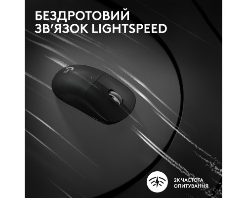 Мишка Logitech G Pro X Superlight 2 Lightspeed Wireless Black (910-006630)
