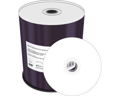 Диск DVD Mediarange DVD-R 4.7GB 120min 16x speed, inkjet fullsurface printable, Cake 100 (MR413)