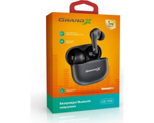 Навушники Grand-X GB-99B Black (GB-99B)