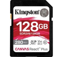 Карта пам'яті Kingston 128GB SDXC class 10 UHS-II U3 Canvas React Plus (SDR2V6/128GB)