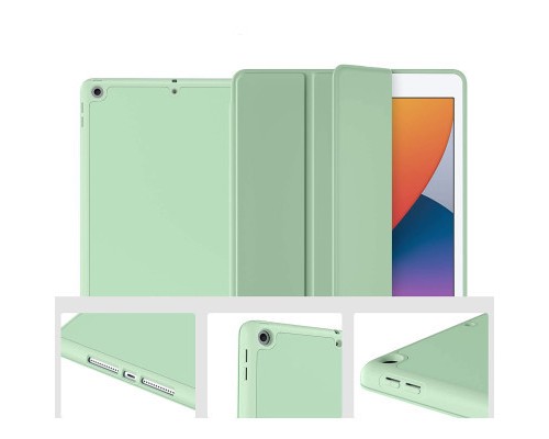 Чохол до планшета BeCover Tri Fold Soft TPU Silicone Apple iPad Air 4 10.9 2020/2021 Green (706871) (706871)