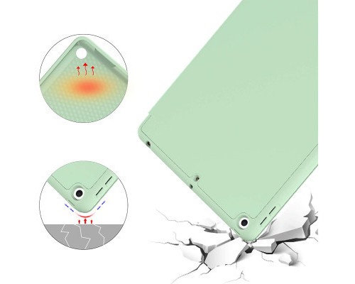 Чохол до планшета BeCover Tri Fold Soft TPU Silicone Apple iPad Air 4 10.9 2020/2021 Green (706871) (706871)