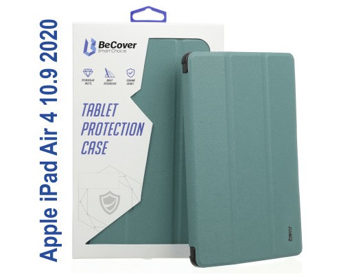 Чохол до планшета BeCover Tri Fold Soft TPU Silicone Apple iPad Air 4 10.9 2020/2021 Green (706871) (706871)