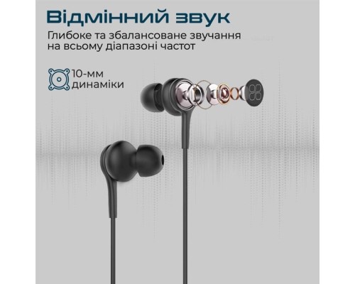 Навушники Promate Duet Black (duet.black)