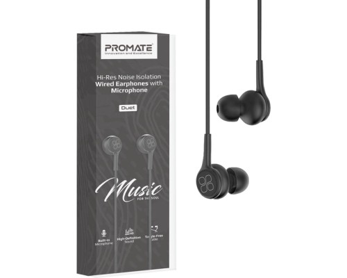 Навушники Promate Duet Black (duet.black)