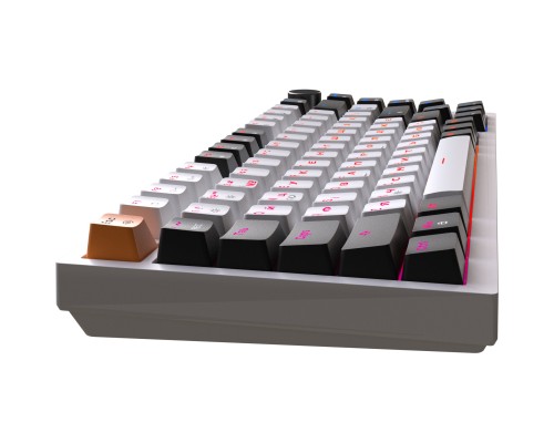 Клавіатура GamePro MK160W Hot-Swap Red Swich RGB USB UA White (MK160W)