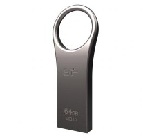 USB флеш накопичувач Silicon Power 64GB Jewel J80 Titanium USB 3.0 (SP064GBUF3J80V1T)