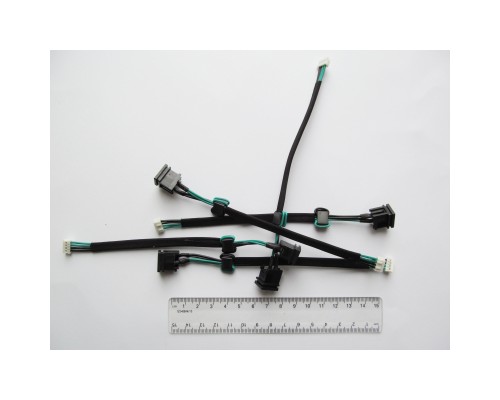 Роз'єм живлення ноутбука з кабелем для Toshiba PJ067 (5.5mm x 2.5mm), 4-pin, 16 см Универсальный (A49022)