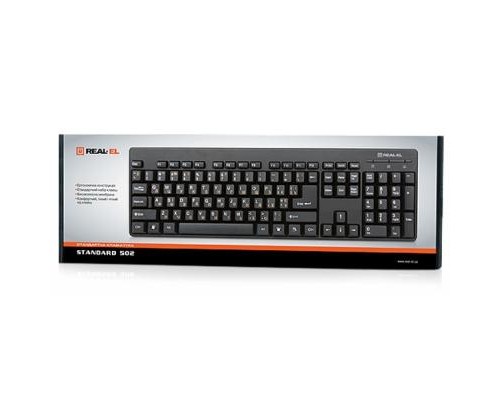 Клавіатура REAL-EL 502 Standard, USB, black