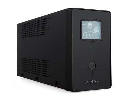 Пристрій безперебійного живлення Vinga LCD 600VA metal case with USB (VPC-600MU)