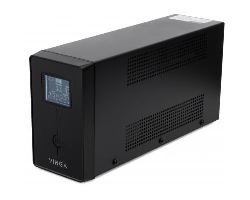 Пристрій безперебійного живлення Vinga LCD 600VA metal case with USB (VPC-600MU)