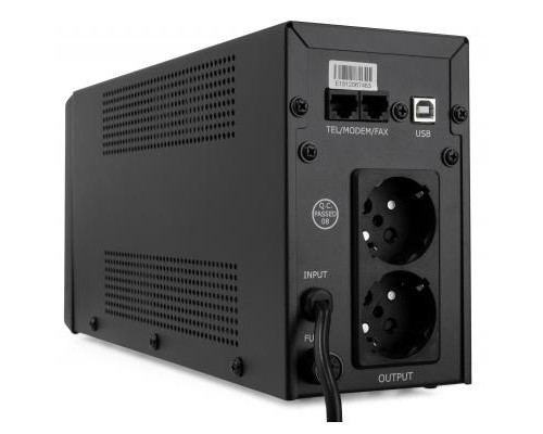 Пристрій безперебійного живлення Vinga LCD 600VA metal case with USB (VPC-600MU)