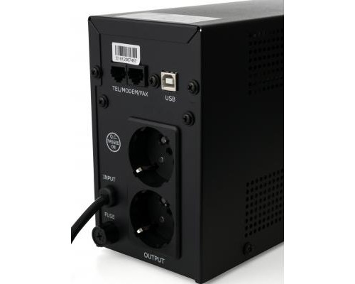 Пристрій безперебійного живлення Vinga LCD 600VA metal case with USB (VPC-600MU)