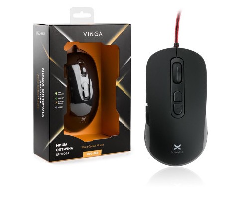 Мишка Vinga MSG-868 Silent black