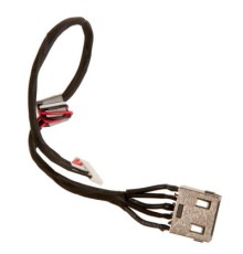 Роз'єм живлення ноутбука з кабелем Lenovo для Lenovo PJ960 (прямоугольный + center pin),5-pin,20 см (A49085)