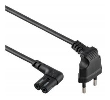 Кабель живлення C7 0.5m 0.5mm Q50/500 Merlion (PC-184/2 CEE7/16-C7 CU5)