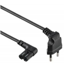 Кабель живлення C7 0.5m 0.5mm Q50/500 Merlion (PC-184/2 CEE7/16-C7 CU5)