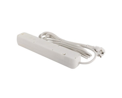 Мережевий фільтр живлення ColorWay CW-PSEA53W, 5 розеток/ 3M white (CW-PSEA53W)