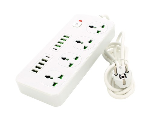Мережевий фільтр живлення Voltronic TВ-Т91, 4роз, 8*USB+2PD White (ТВ-Т91-White)