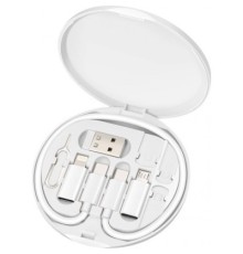 Перехідник USB-C to USB-A/micro/Lightning USB2.0 0.28m 60W Maxxter (UB-SET)