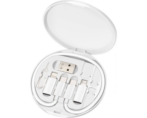 Перехідник USB-C to USB-A/micro/Lightning USB2.0 0.28m 60W Maxxter (UB-SET)