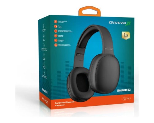 Навушники Grand-X GB-11B Black (GB-11B)