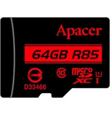 Карта пам'яті Apacer 64GB microSDXC class 10 UHS-I (AP64GMCSX10U5-RA)
